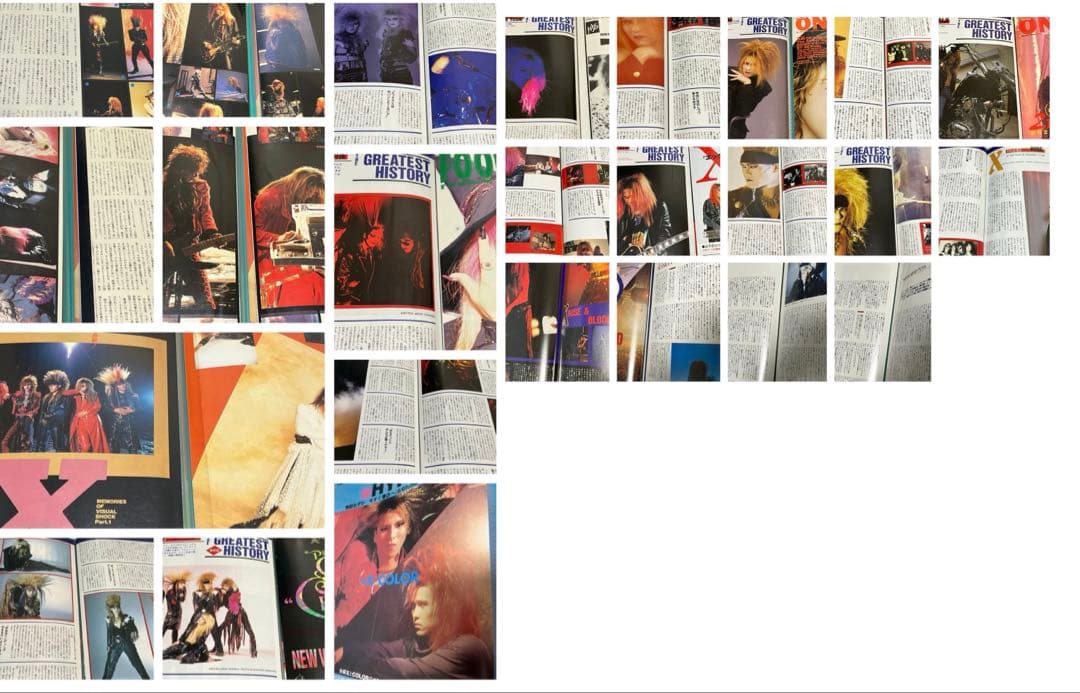 X JAPAN 1990年代切り抜き48面