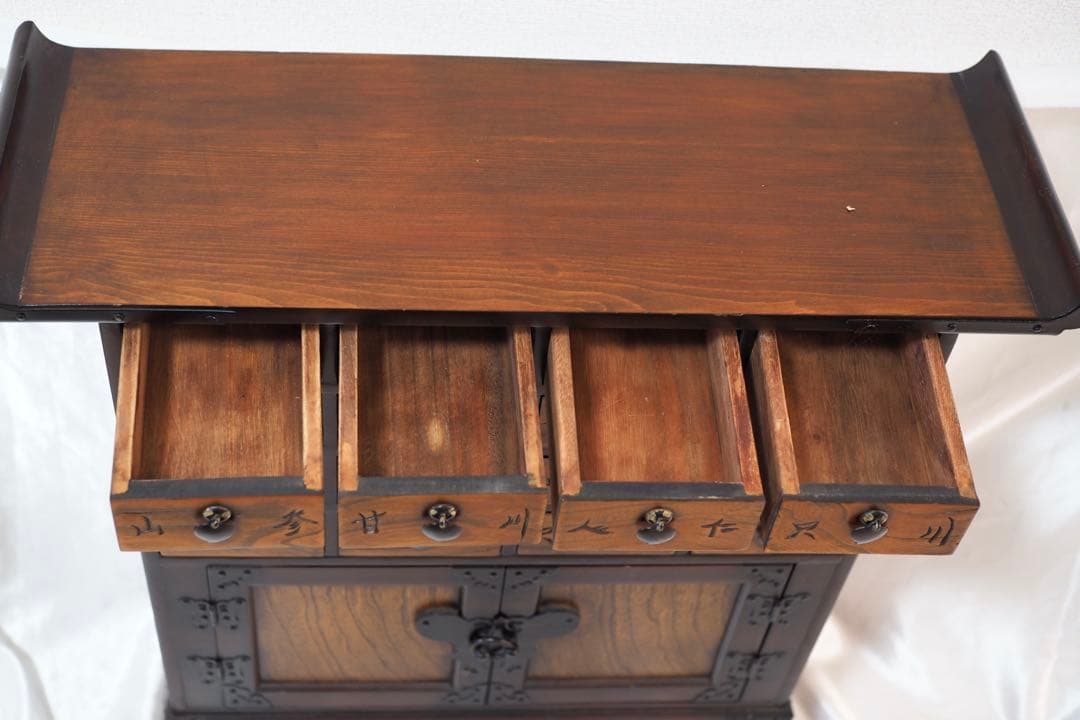 李朝 薬箪笥 ヤクジャン アンティーク 引き出し 戸棚 レトロ 木製