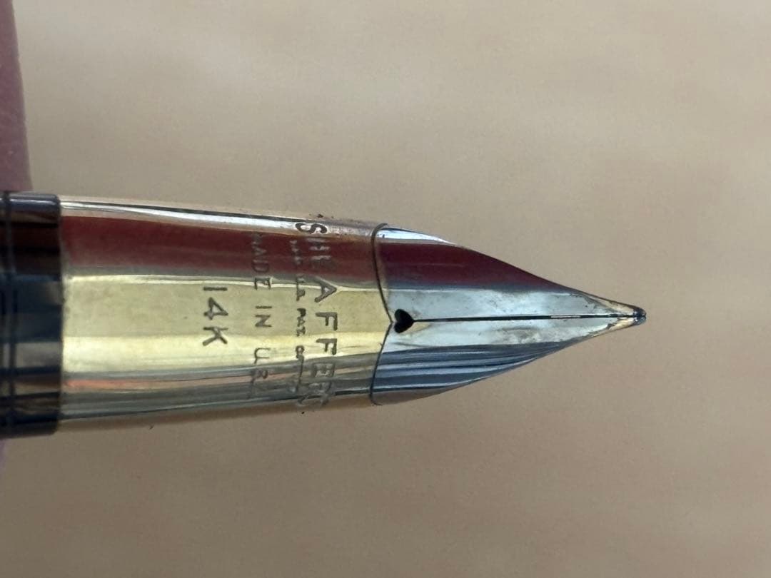 貴重1940年代 Golden Brown Sheaffer ヴィンテージ万年筆