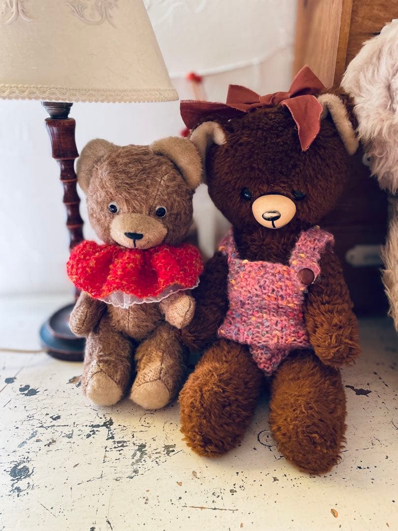 ち*ら様 ⋆⑅˚ DDRベア セット ポンチ目ヴィンテージ ベア アンティークベ