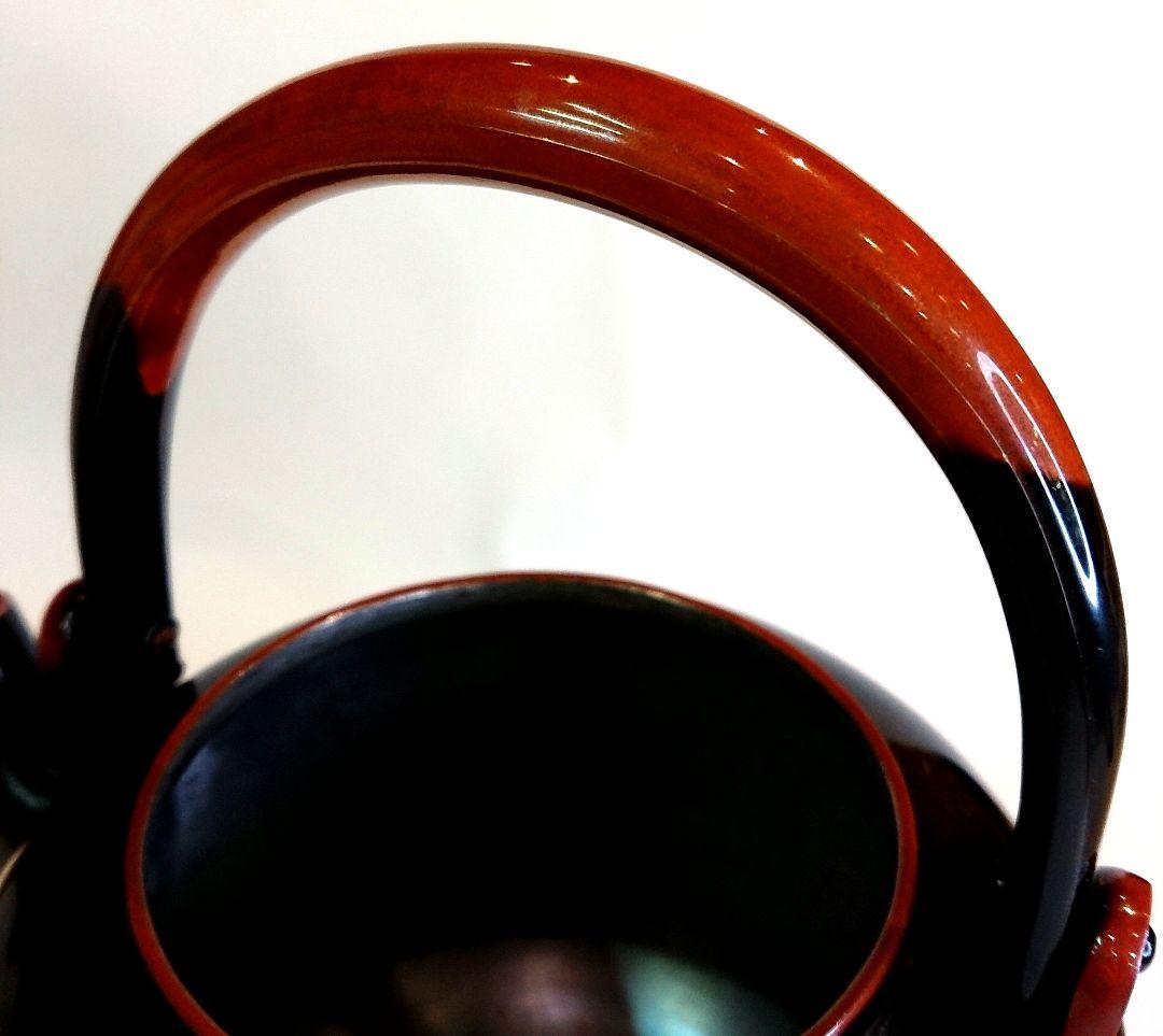 【茶道具】浄益形 水注薬缶 伊藤政治作