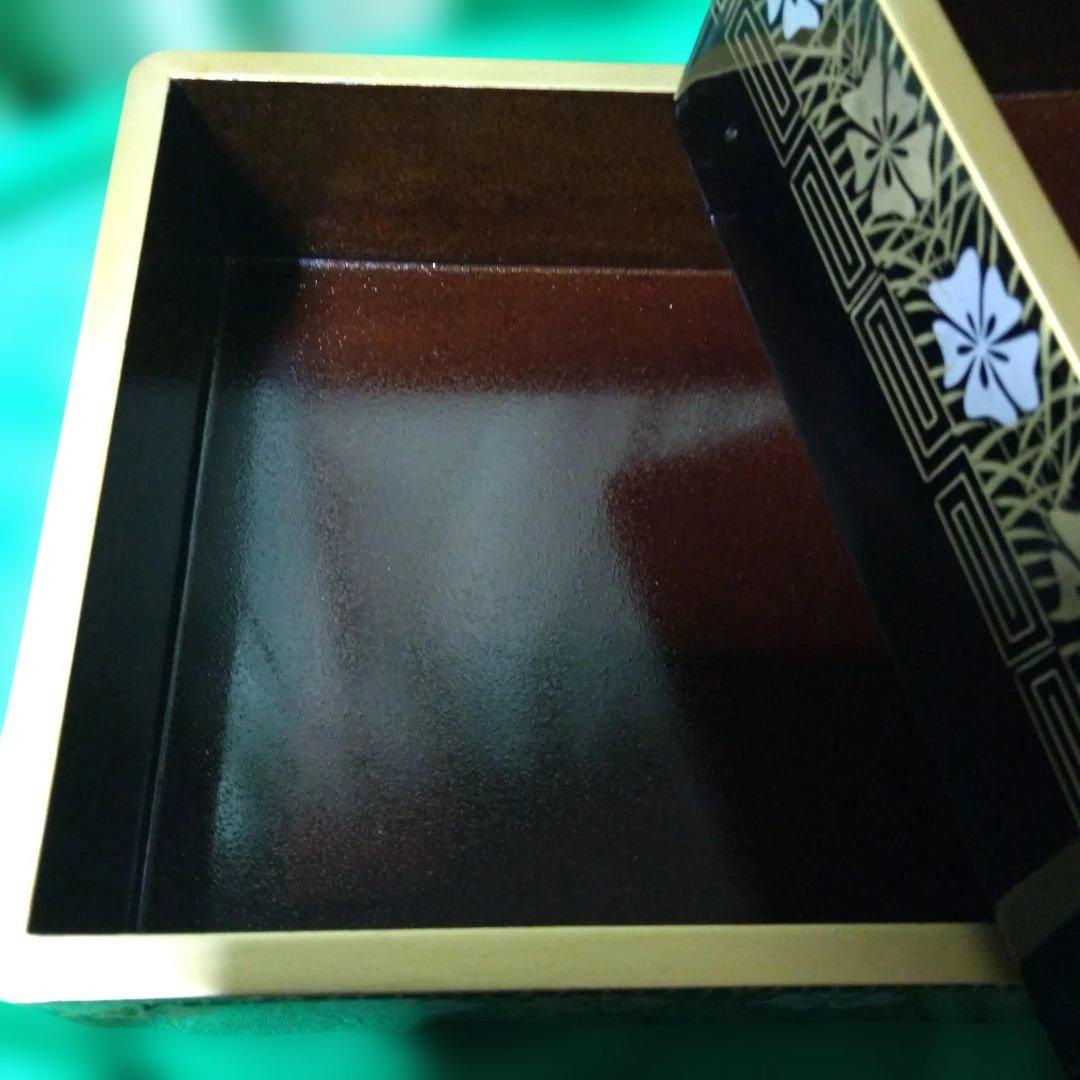 輪島塗 二段重箱 美品