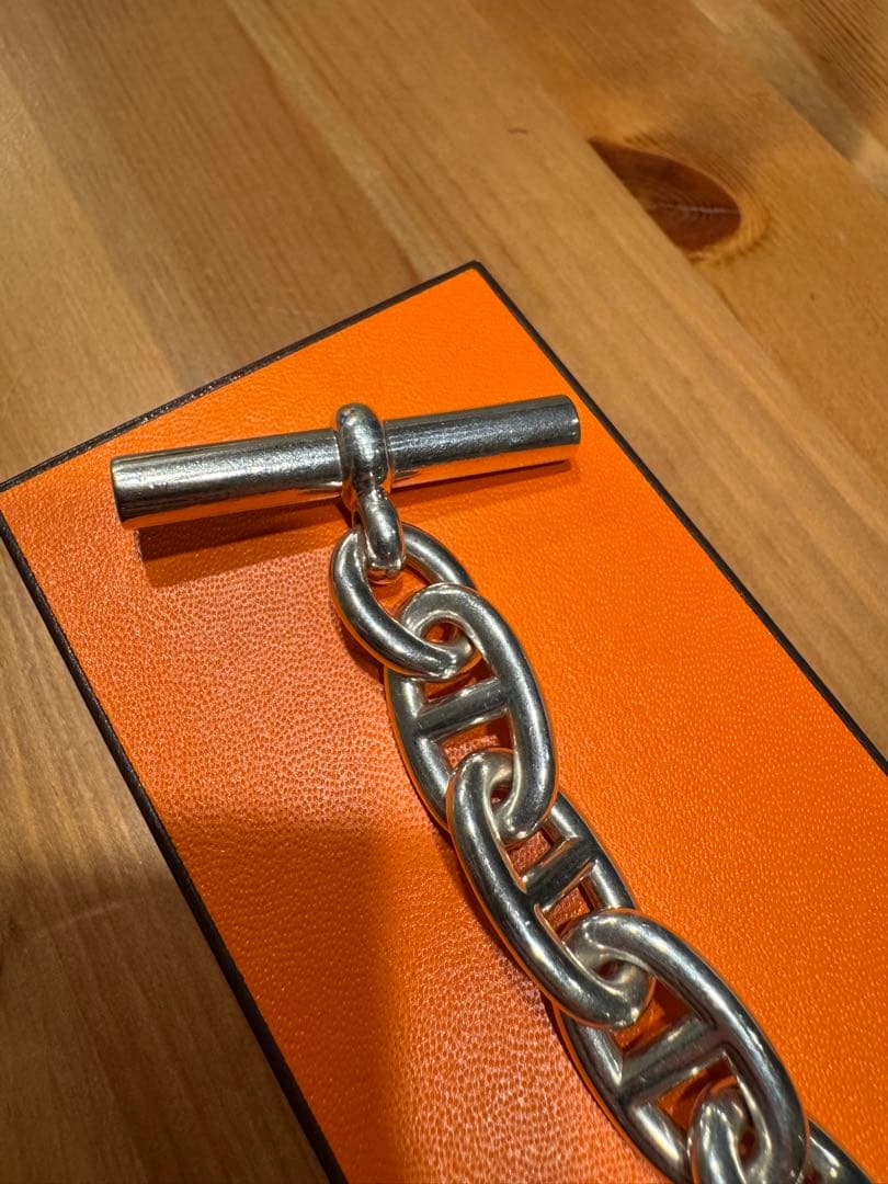 エルメス シェーヌダンクルTGM 11コマ シルバー925 ブレスレット