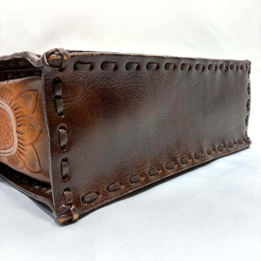 Carving tribes Maestra S ハンドバッグ ブラウン レザー