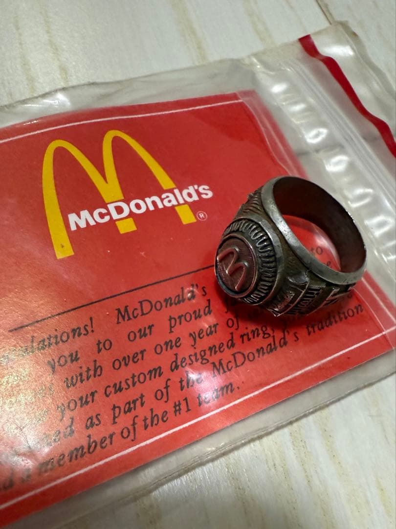 マクドナルド 指輪 70s デッドストック