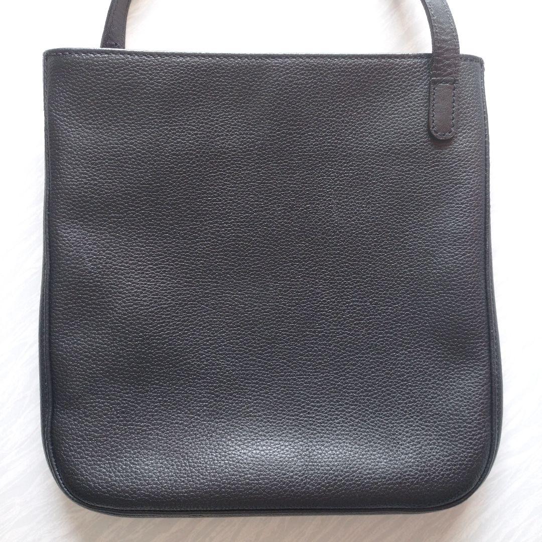 ロンシャン 本革 ショルダーバッグ ブラック