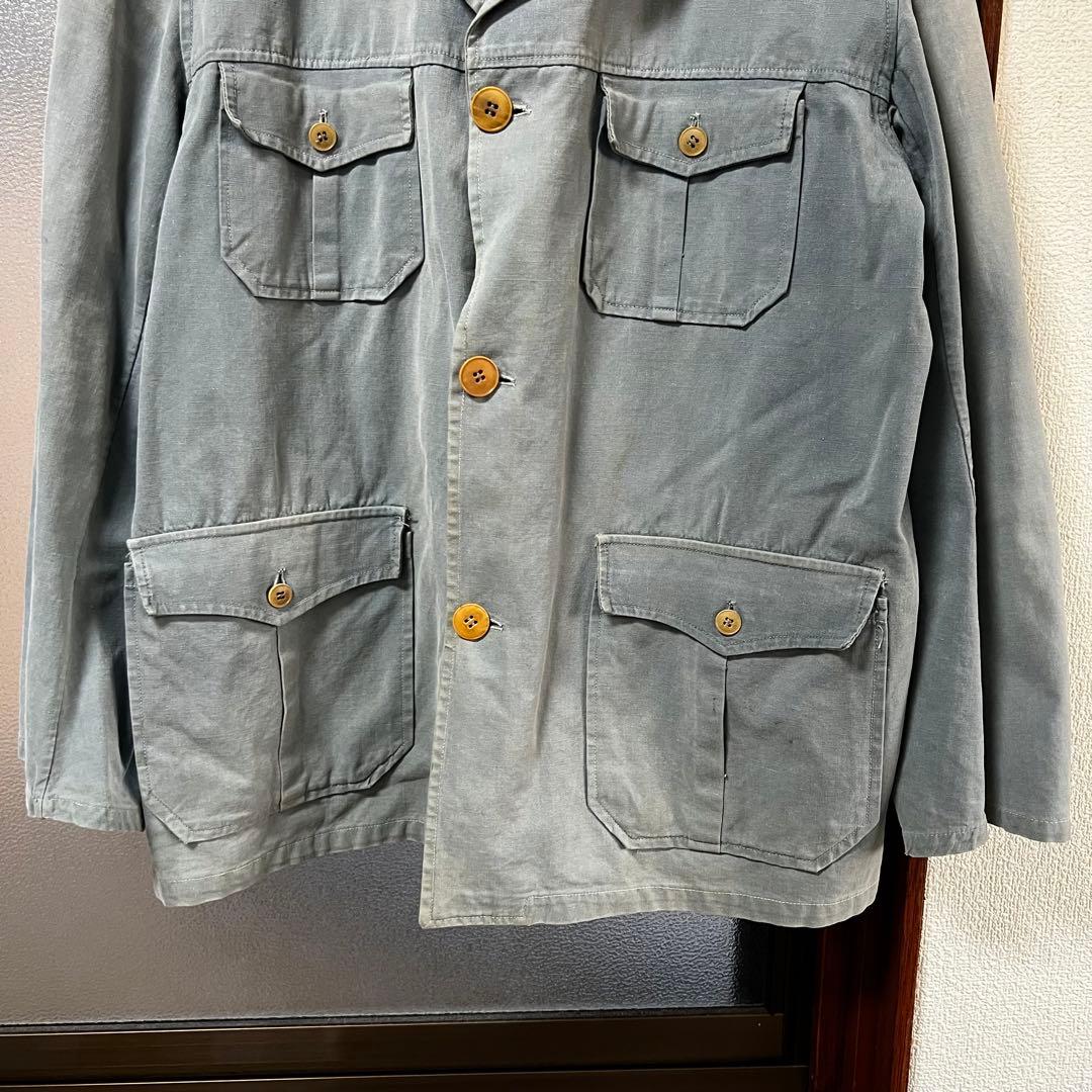 40s french vintage コットンリネン キャンバス ジャケット
