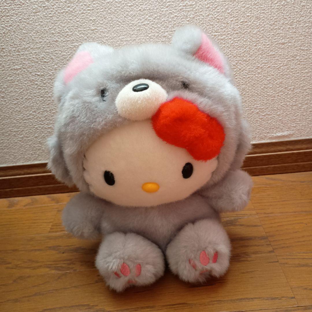 ご当地　ハローキティ　ぬいぐるみ　銀狐　ギンギツネ　北海道限定　激レア