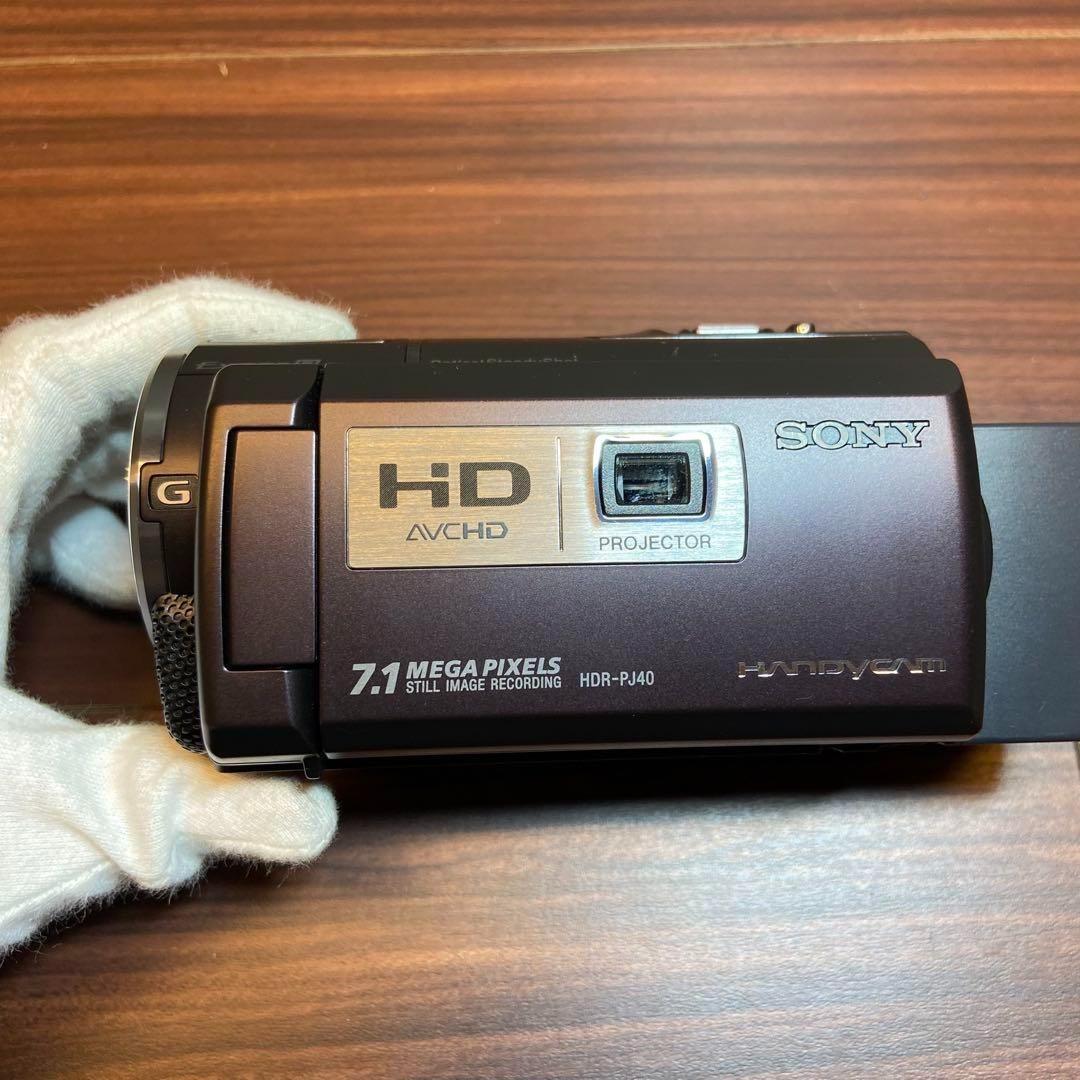 SONY ビデオカメラ HDR-PJ40V ビデオカメラ ほぼ新品 3467