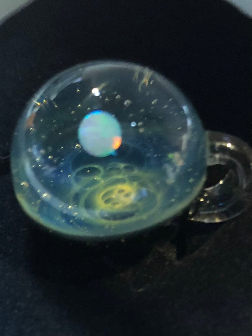 宇宙ガラス　+α プラスアルファ　ホワイトオパール