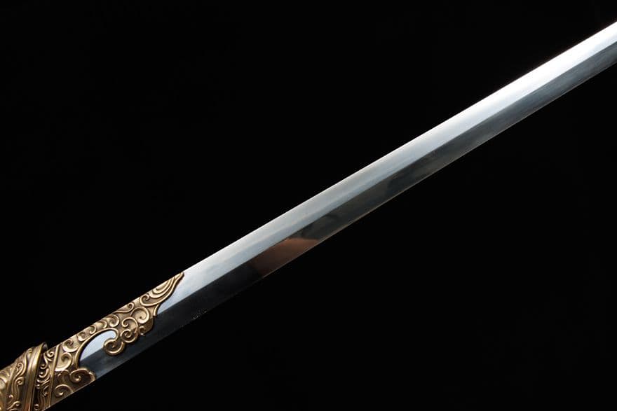 【青衣の剣】古兵器 武具 刀装具 日本刀　模造刀 居合刀 武士道 鑑賞用 美術刀