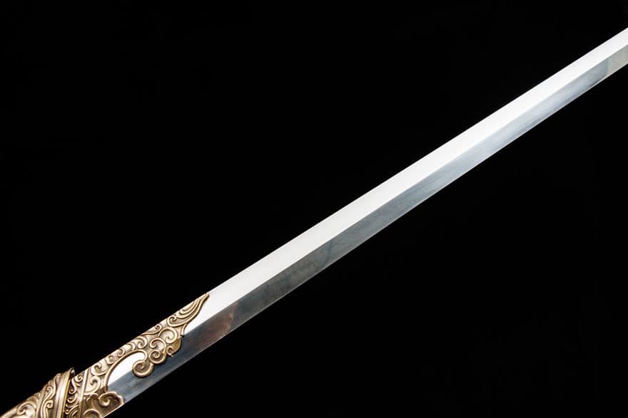 【青衣の剣】古兵器 武具 刀装具 日本刀　模造刀 居合刀 武士道 鑑賞用 美術刀