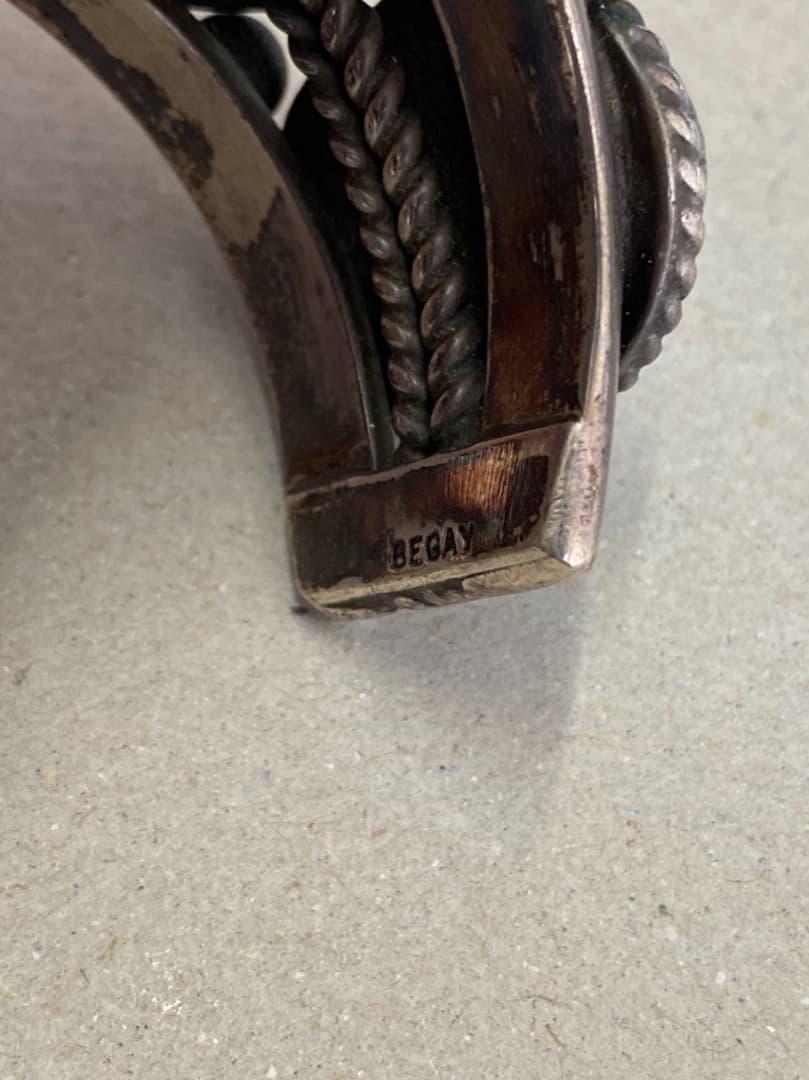 [激レア]Begay作 ナバホ族 インディアン ジュエリー バングル