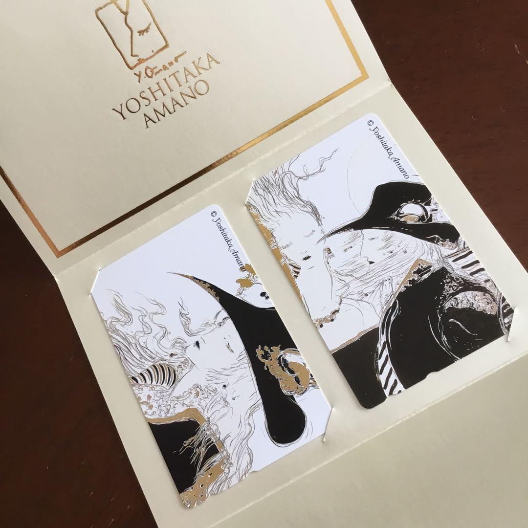 天野喜孝イラスト画4枚(額装可)　黒衣の剣士他　Yoshitaka Amano