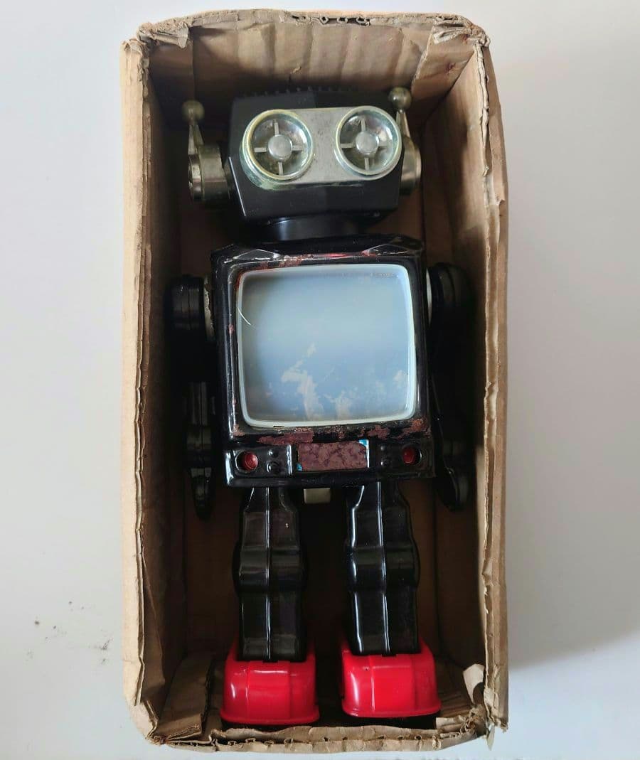 ニューアクショントーイ スーパーテレビロボット レトロ ビンテージ アンティーク