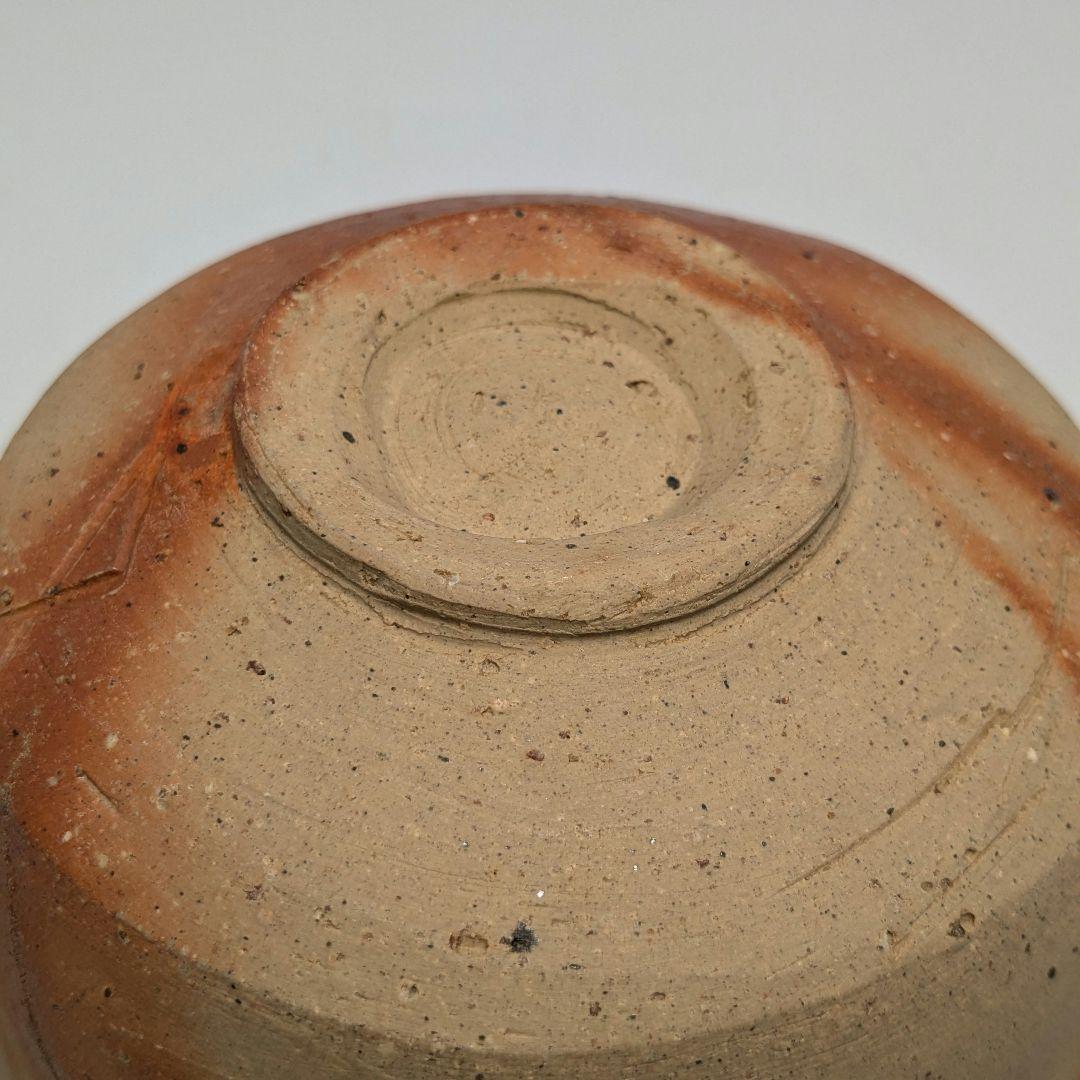 初代森陶岳 備前焼 緋襷茶盌 合箱合布 折松葉印 抹茶碗 抹茶茶碗 茶道具 茶器