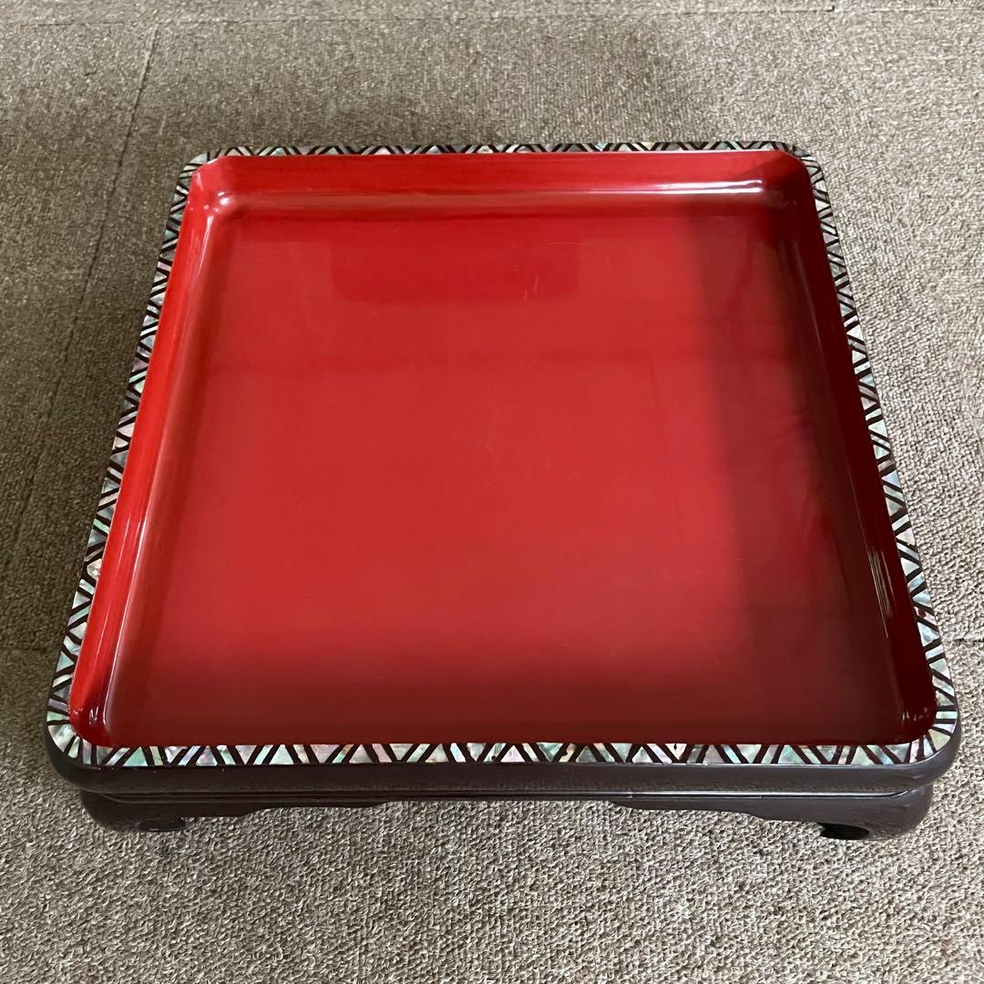 塗り膳 螺鈿 御膳 木製漆器 茶事