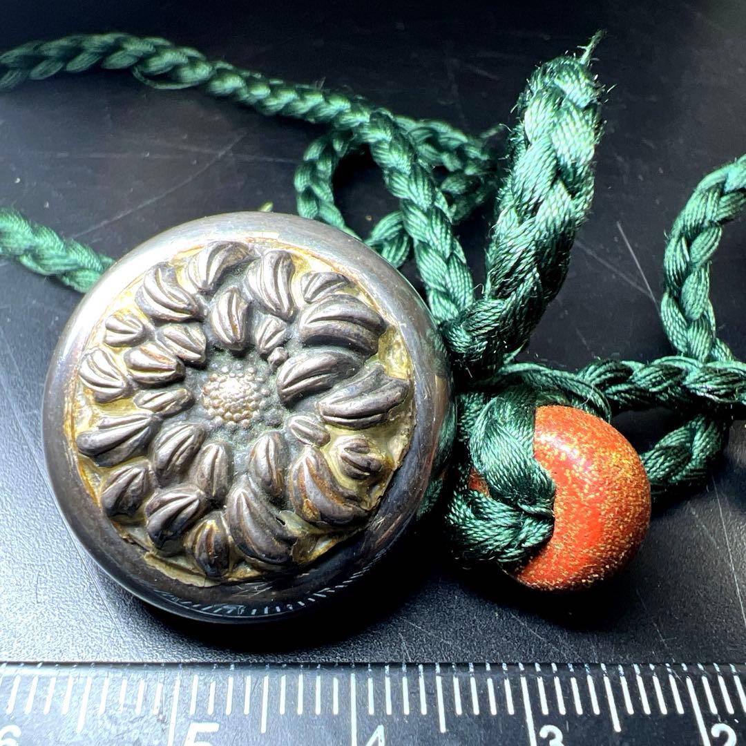 翠香銘　蒔絵印籠　木箱付　32g 東Y7-1119☆2Fトカサ