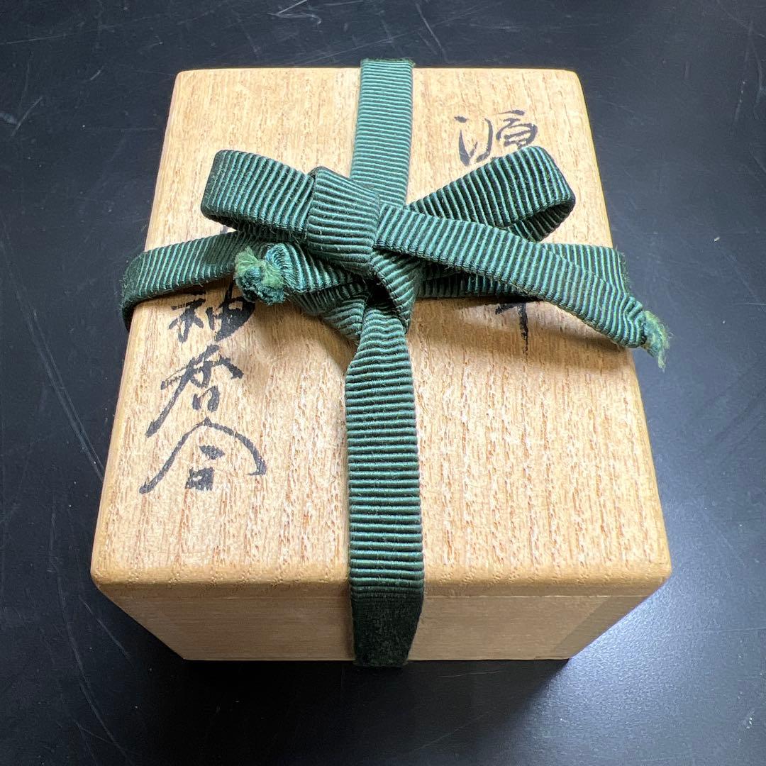 翠香銘　蒔絵印籠　木箱付　32g 東Y7-1119☆2Fトカサ