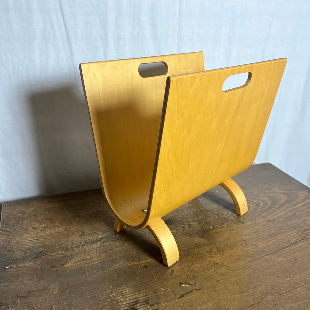 当時物ミッドセンチュリー◾️プライウッド 本立て マガジンラック レコードスタンド