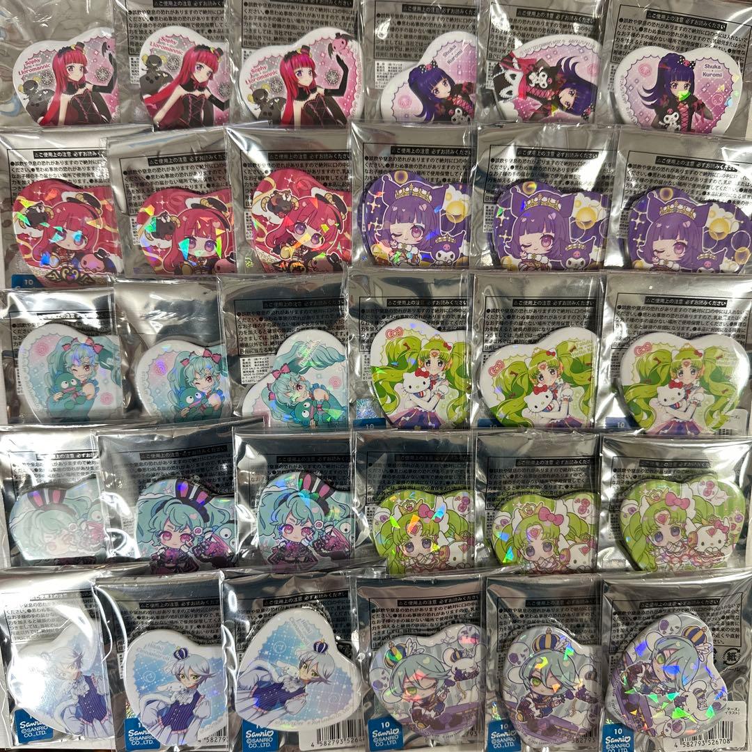 プリパラ　サンリオコラボ　缶バッジ　セット