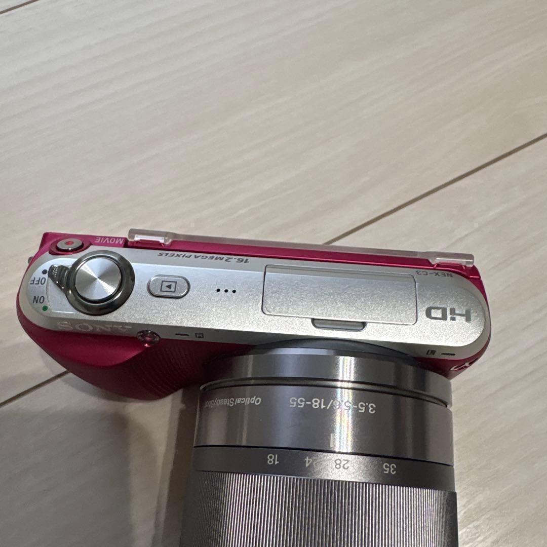 ‼️ピンク‼️SONY NEX-C3 ダブルレンズキット動作確認済み　箱付き