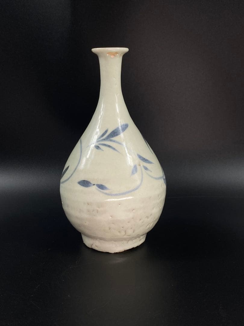 初期古伊万里 徳利 染付 傷有 金継ぎ 参考品 時代品 高16cm