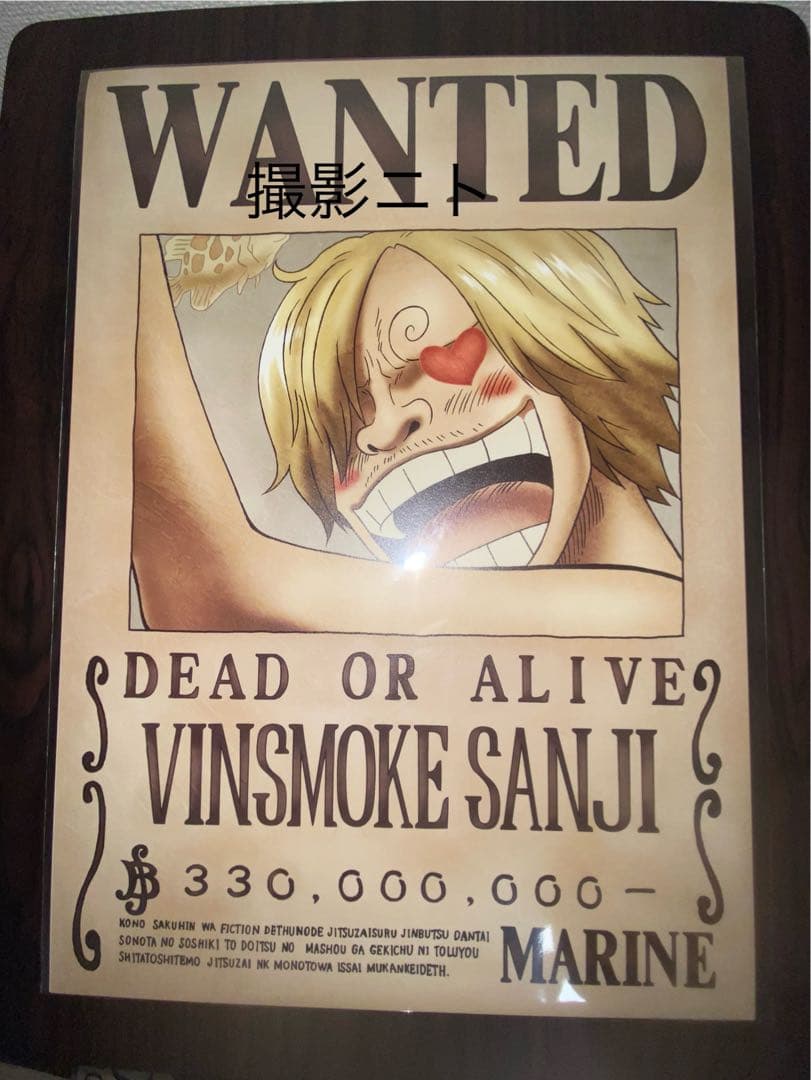 ワンピース　海軍公式手配書　麦わらの一味9枚　麦わらストア