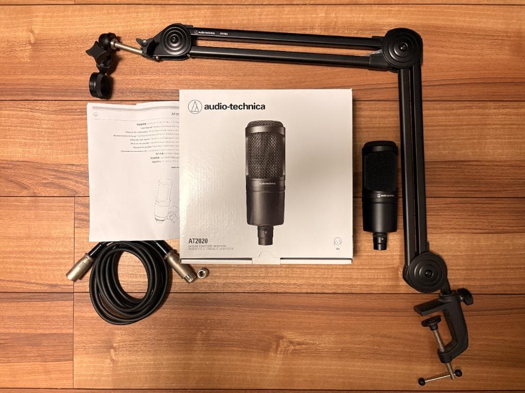 【即使用可】AT2020 & AT8700J セット 箱・XLRケーブル付