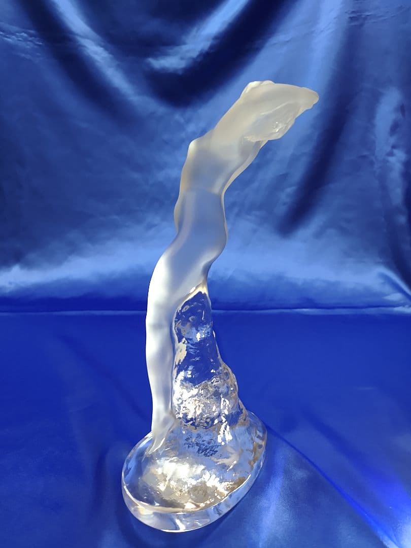 ラリック クリスタル裸婦像 ダンスーズ 踊り子の彫刻 フランス製