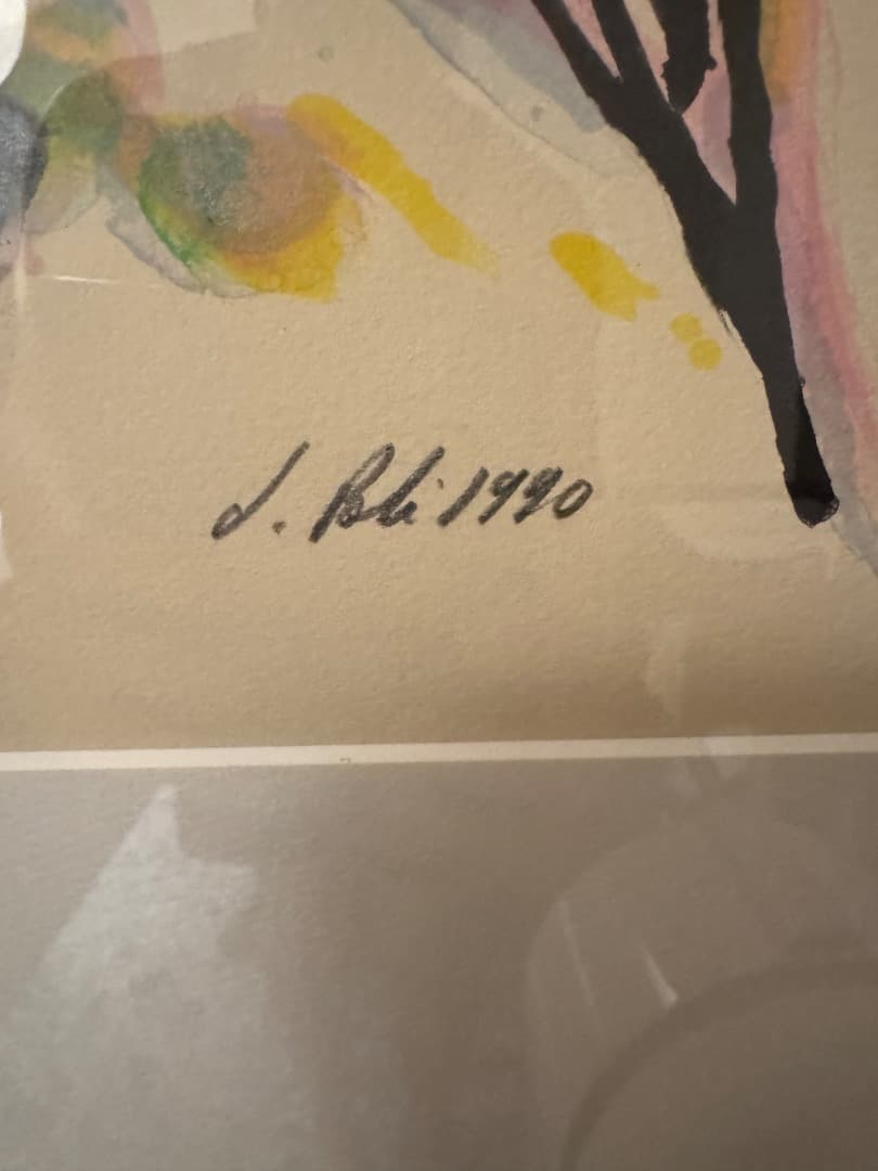 大塚家具購入　リトグラフ　J. Plo 魚の絵画 40/180