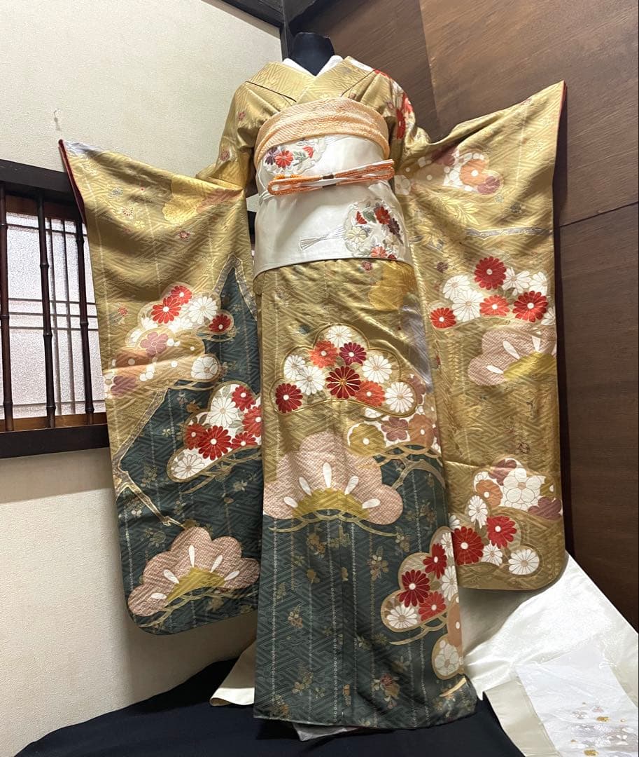 振袖フルセット6点特価　サイズS〜M銀駒刺繍売り切り終了