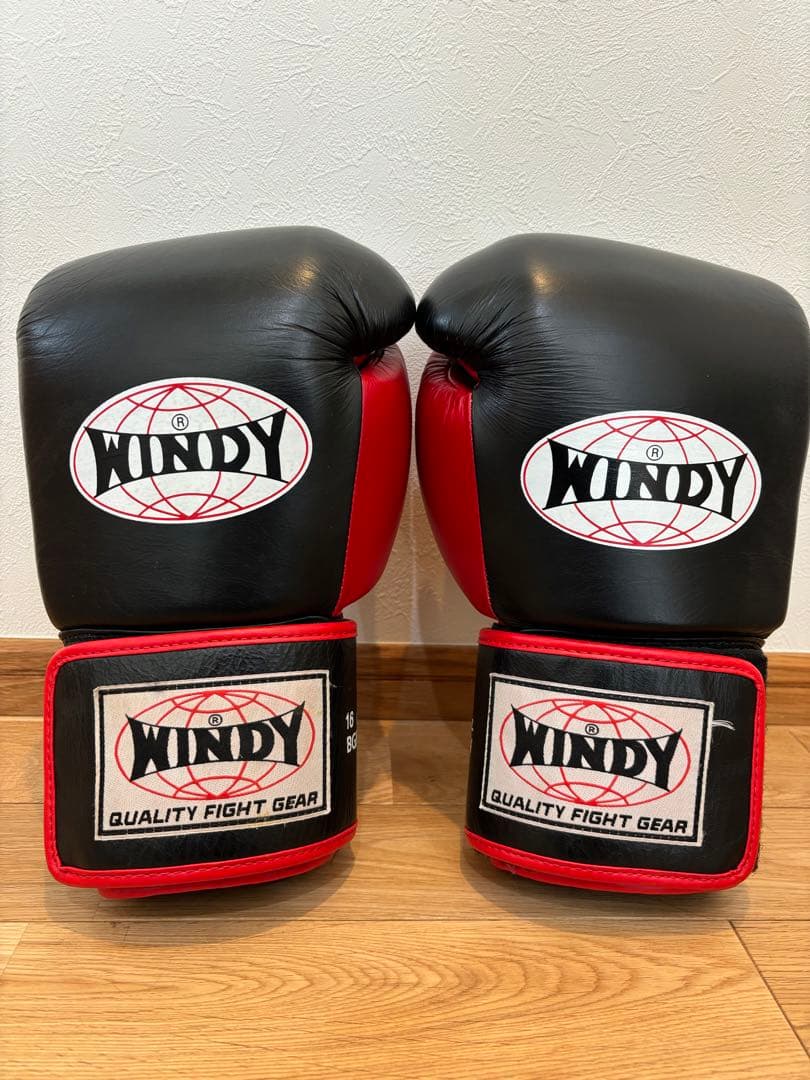 WINDY ボクシンググローブ 黒/赤