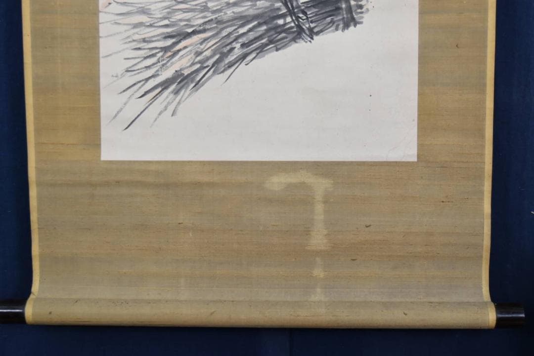 【真作】浅井柳塘/別号、白山/漁礁問答図/人物図/掛軸/名家伝来/AA-915