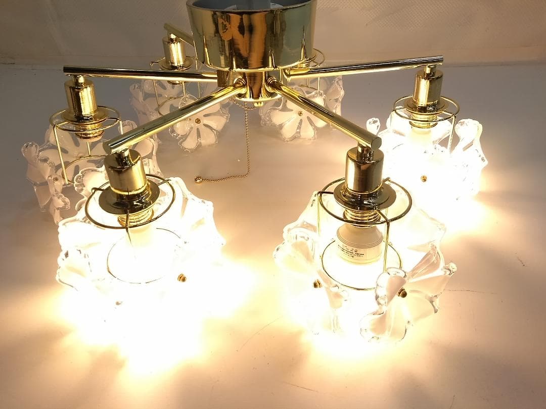 キシマ Kishima シーリングライト シャンデリア フラワー 照明 6灯 ◇