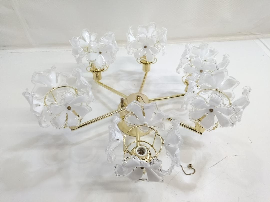 キシマ Kishima シーリングライト シャンデリア フラワー 照明 6灯 ◇