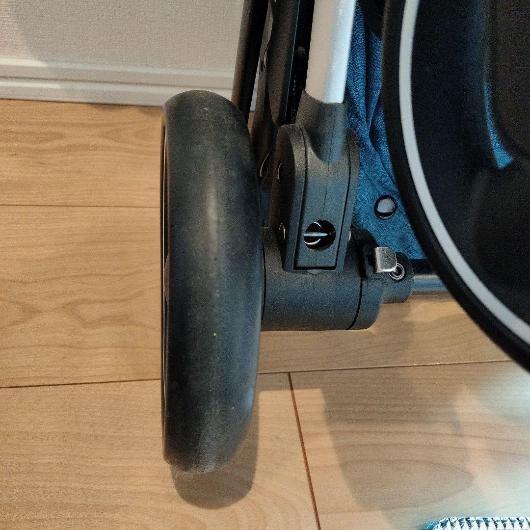 デニムブルー ペットカート メッシュカバー付き　Coconte