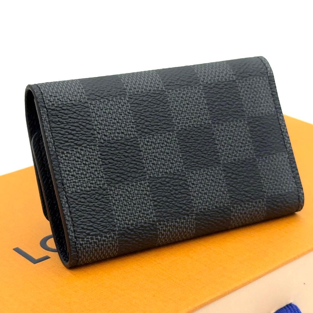 【あつもり】ルイヴィトン キーケース ダミエ グラフィット ミュルティクレ