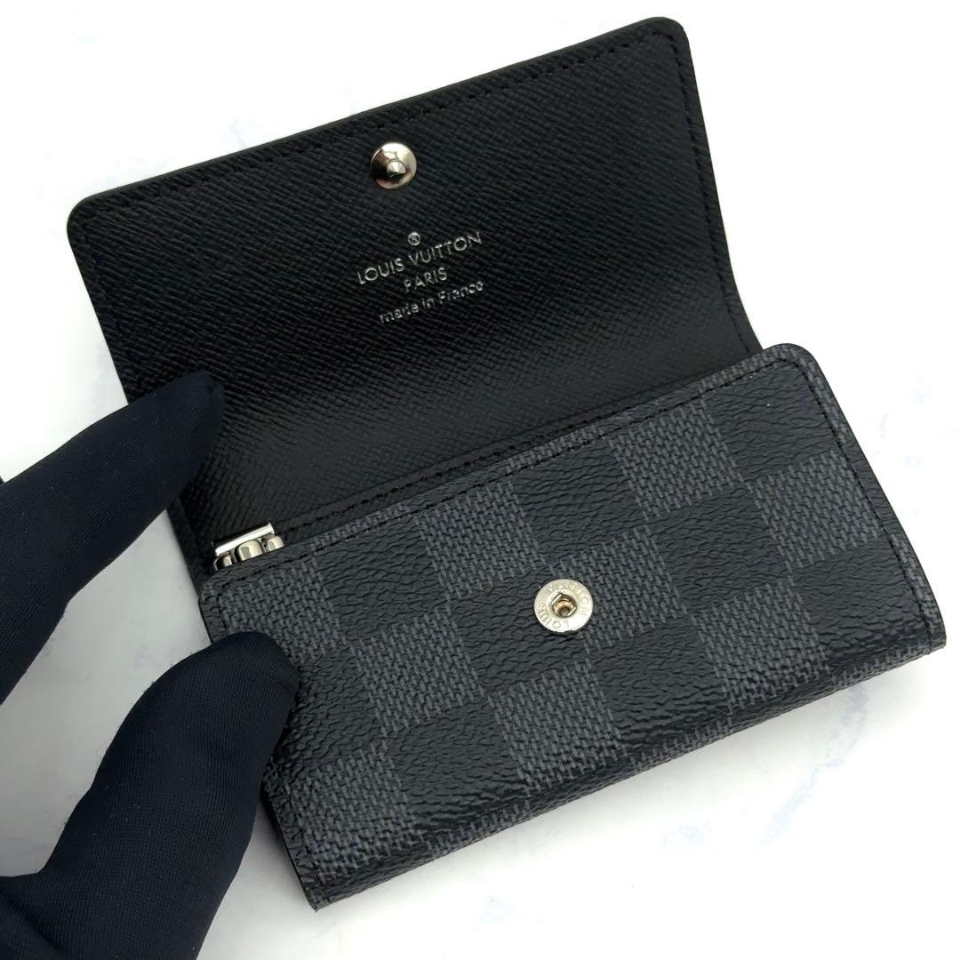 【あつもり】ルイヴィトン キーケース ダミエ グラフィット ミュルティクレ