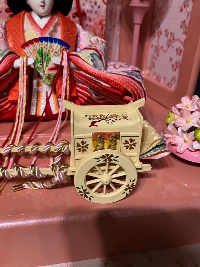 パールピンク 雛人形セット あいり雛　親王飾り