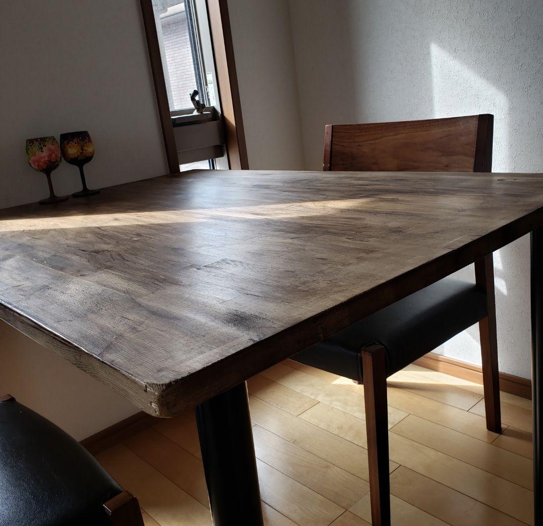 【はぐさん一脚限定】72×80 ダイニングテーブル　ウォールナットワックス