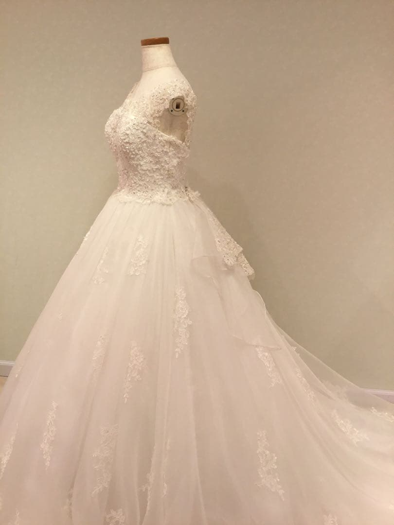 つ*き様 YNS WEDDINGウェディングドレス Aライン ホワイト