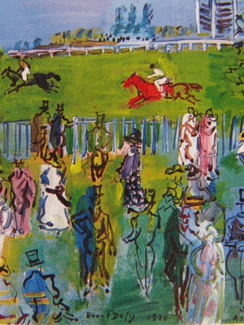 ラウル・デュフィ「アスコット競馬場・王室敷地」、希少画集画、状態良好