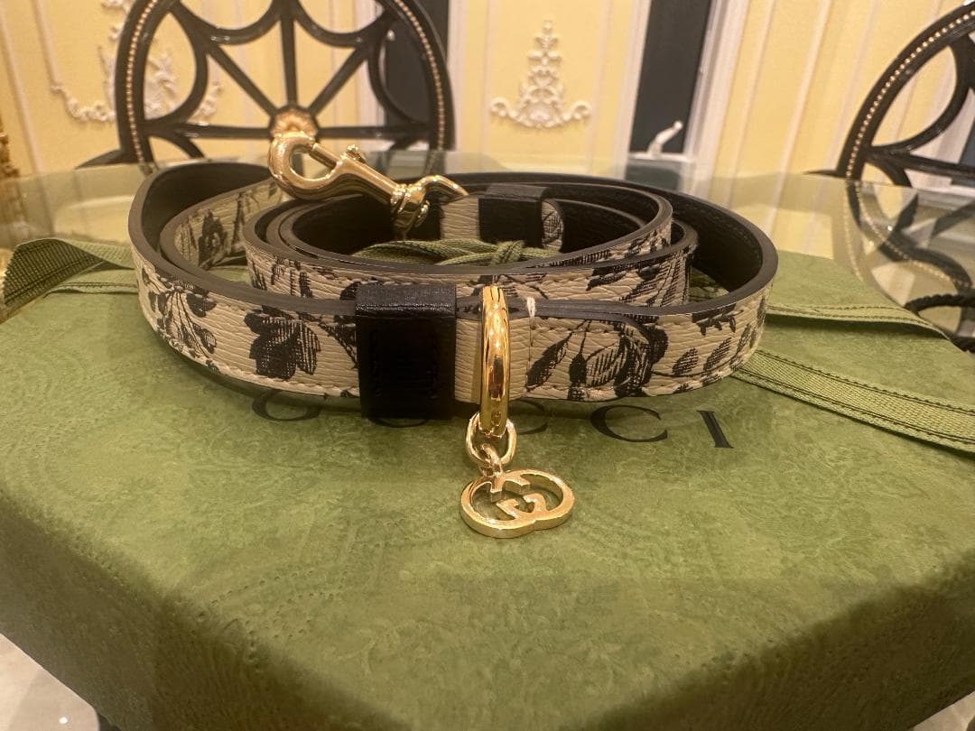 GUCCI グッチ ドッグ リード&カラー ２点セット 犬用 首輪