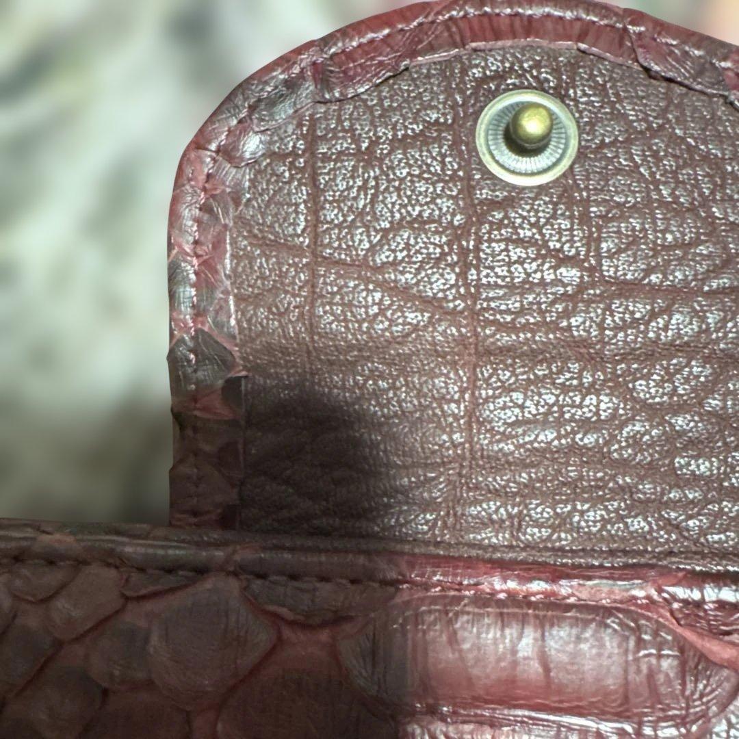 イビザ　パイソン革　二つ折り財布