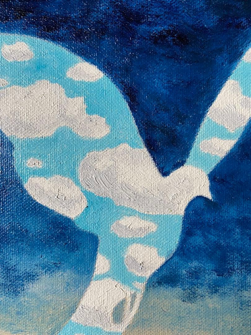 マグリット　肉筆手描きの油絵模写画　大家族