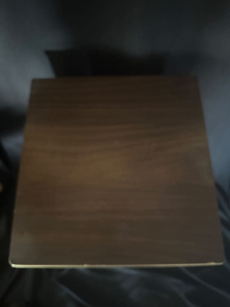 アンティーク 木製 レコード キャビネット ダークブラウン 仕切り付き