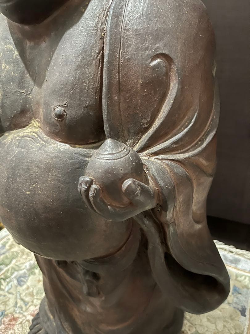 置物 彫刻 仏像 仏教美術 縁起物 木彫 七福神 木彫り 木製 インテリア 美術