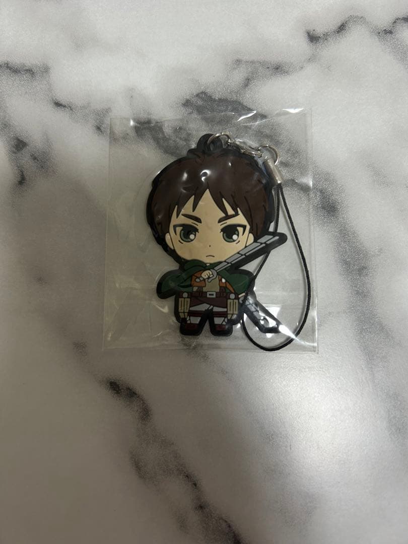 進撃の巨人　エレン・イェーガー　ラバーストラップ