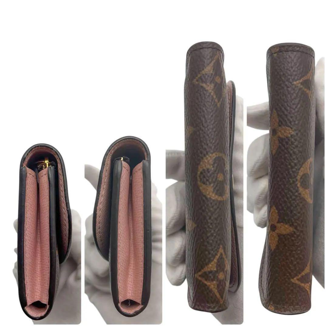 235ルイヴィトン モノグラム 小銭入れ ローズ ポルトモネロザリ